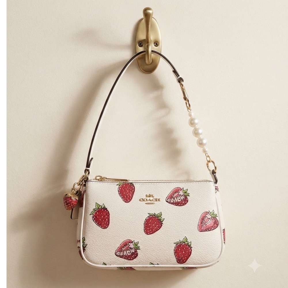Coach Coach Carmen Mini Crossbody Bag w Strawberry Print‎ Detachable Charm Y2K